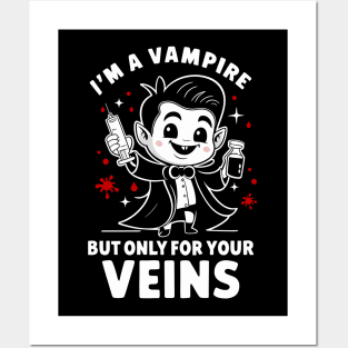 I'm A Vampire Phlebotomy Technician Phlebotomists Men Women Posters and Art